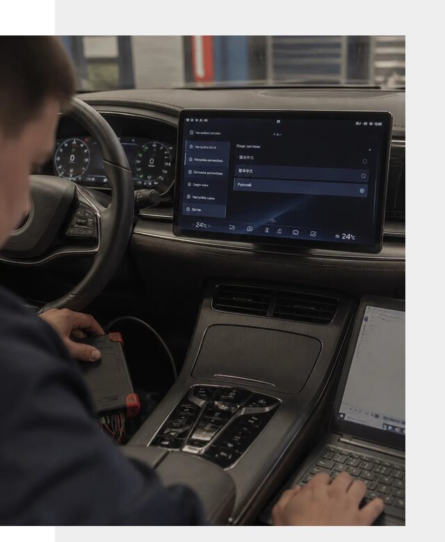 Русификация автомобиля BYD HAN для эксплуатации в Березниках